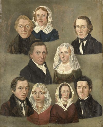 Portrett av kunstnerens foreldre av Kornelis Douwes Teenstra