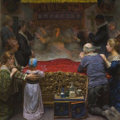 Leonora Christinas død i Maribo Abbey, 1897. av Kristian Zahrtmann