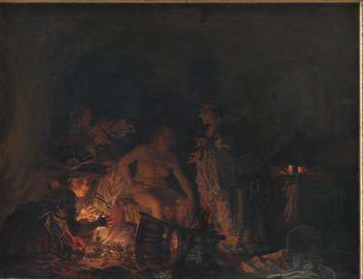 Leonora Christina undersøkes i fengsel av Kristian Zahrtmann
