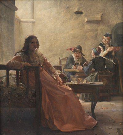 Leonora Christina i fengselet av Kristian Zahrtmann