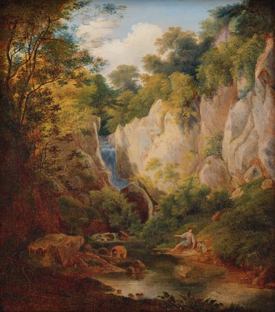 landskap med ravine av Károly Markó d. Ä.