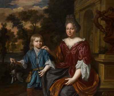 Portrett av en kvinne med en gutt av Krzysztof Lubieniecki