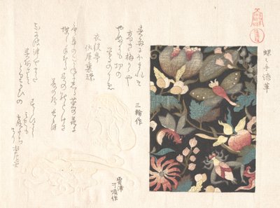 Design for skinn og netsuke, 1800-tallet. av Kubo Shunman