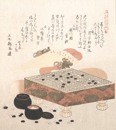 Antrekk for Go Game, 1800-tallet. av Kubo Shunman