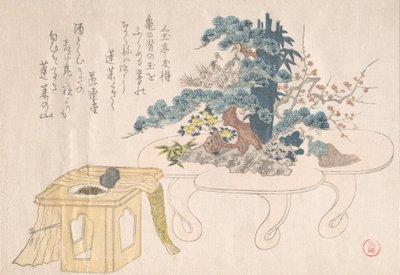 Shimadai og Sambo, 1800-tallet. av Kubo Shunman