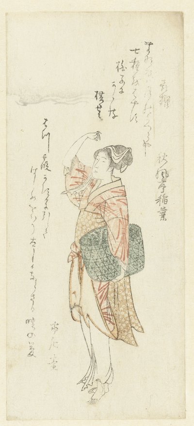 En Fisher-kvinne av Kubota Shunman (attributed to)