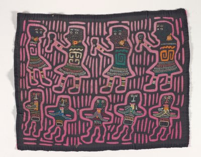 Skjortepanel (mola), ca. 1950 (påført bomull) av Kuna Indian Culture