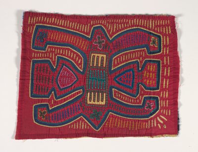 Skjortepanel (mola) (påført bomull) av Kuna Indian Culture