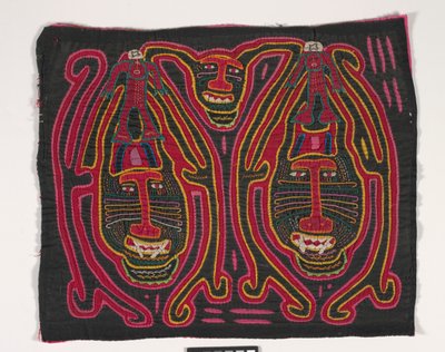 Skjortepanel (mola) (påført bomull) av Kuna Indian Culture