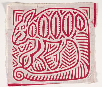 Skjortepanel (mola) (påført bomull) av Kuna Indian Culture