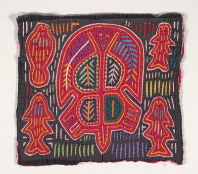 Skjortepanel (mola) (påført bomull) av Kuna Indian Culture