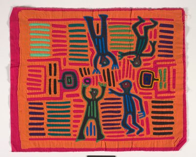 Skjortepanel (mola) (påført bomull) av Kuna Indian Culture