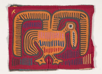 Skjortepanel (mola) (påført bomull) av Kuna Indian Culture
