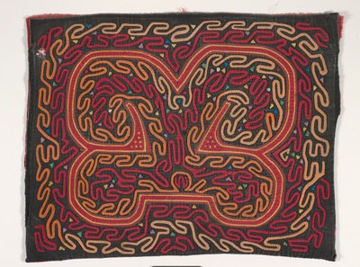Skjortepanel (mola) (påført bomull) av Kuna Indian Culture