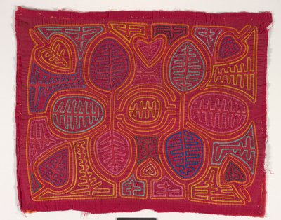 Skjortepanel (mola) (påført bomull) av Kuna Indian Culture