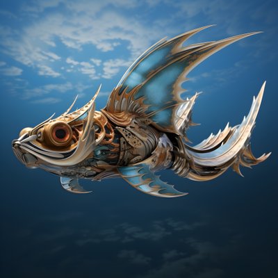 En flygende fisk 4 av Kurt Heppke