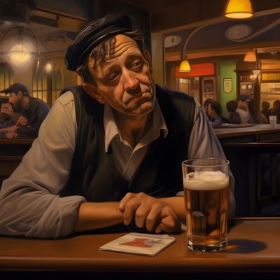 Fotorealistisk østerriksk mann i arbeidsklærne. 3 av Kurt Heppke