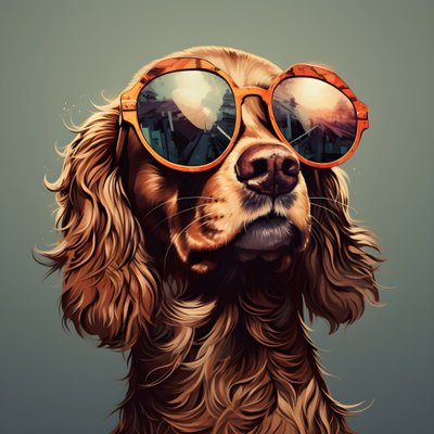 Hund, tegneserie, solbriller 4 av Kurt Heppke
