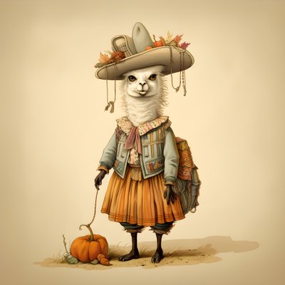 Lama, Amerika fra 1700-tallet 3 av Kurt Heppke