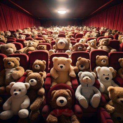 Millioner av teddybjørner på en kino 2 av Kurt Heppke