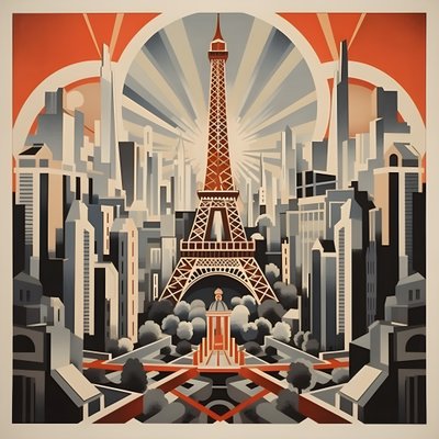 Reklameplakat, Paris, Frankrike 2 av Kurt Heppke
