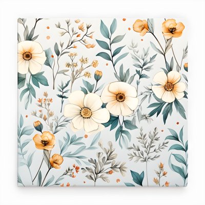 aquarell boho floral wildflowers 1 av Kurt Heppke