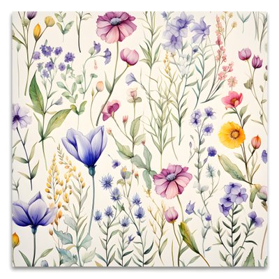 aquarell boho floral wildflowers 4 av Kurt Heppke