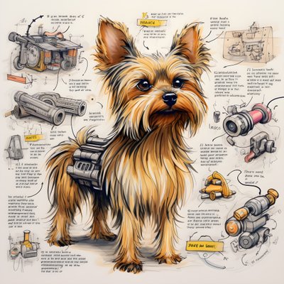 en forklaring på en mekanisk Yorkie-hund 3 av Kurt Heppke
