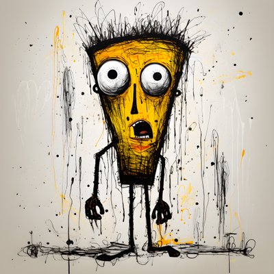gul tegneseriefigur 1 av Kurt Heppke