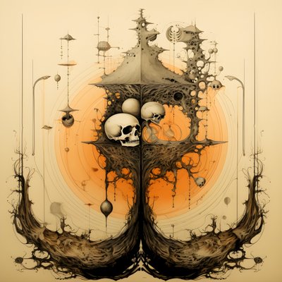 leonardo davinci konseptskissealbumgrafikk rot av et tre som vokser ut av jorden og stiger opp i himmelen som jack and the beanstalk 2 av Kurt Heppke