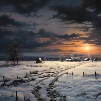 snølandskap. En mediefarm 2 av Kurt Heppke