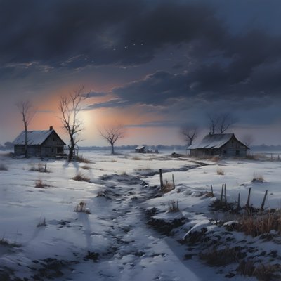 snølandskap. En mediefarm 3 av Kurt Heppke