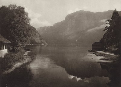 Altausseer See (s/hvitt bilde) av Kurt Hielscher