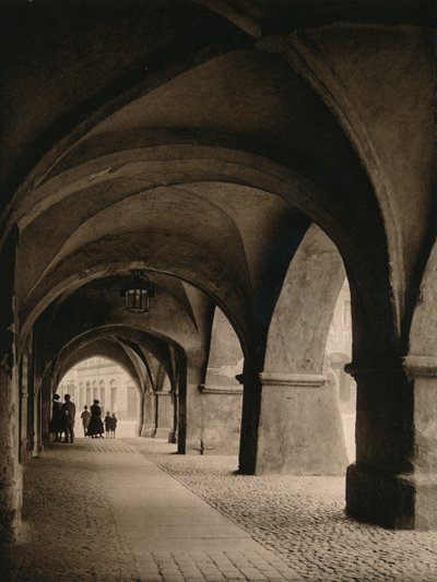 Goritz - Arkader på markedsplassen, 1931 av Kurt Hielscher
