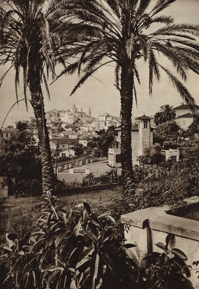 Italia: Porto Maurizio, Riviera (s/hvitt bilde) av Kurt Hielscher