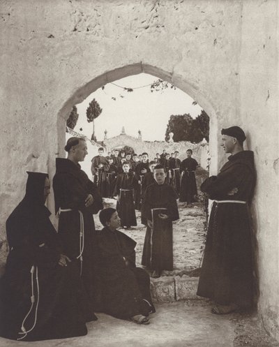Spania: I klosterskolen (s/hvitt-bilde) av Kurt Hielscher