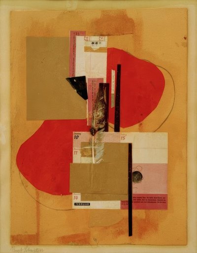 2 røde flekker av Kurt Schwitters