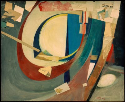 Bildeabstrakt Skoyen II av Kurt Schwitters