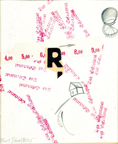 Das Sekretariat (Sekretariatet) Blandede medier av Kurt Schwitters (1887-1948) (ec.all.) London fra det 20. århundre, Lord Gallery av Kurt Schwitters