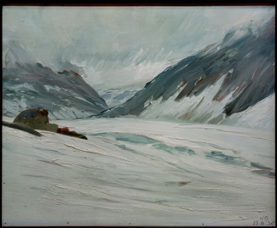 Dypt vann med snø av Kurt Schwitters