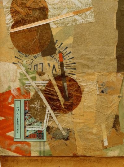 For Higu (Merzzeichnung) av Kurt Schwitters