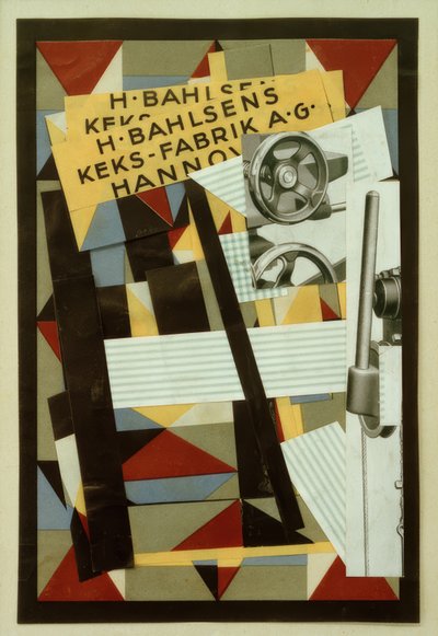 kex-stoff brann av Kurt Schwitters
