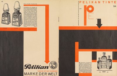Merz 11 Pelican Ink-annonse, 1924. av Kurt Schwitters