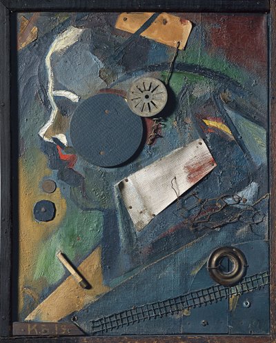 Merzbild 1A Psykiateren, 1919 av Kurt Schwitters