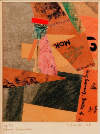Mz 259 tegning Campendonk av Kurt Schwitters