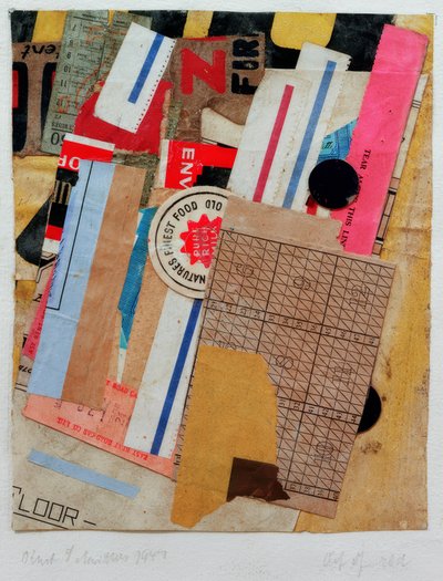 Ut av rødt av Kurt Schwitters