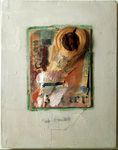 Pærekollasje av Kurt Schwitters (1887-1948) 1938 Privat samling av Kurt Schwitters
