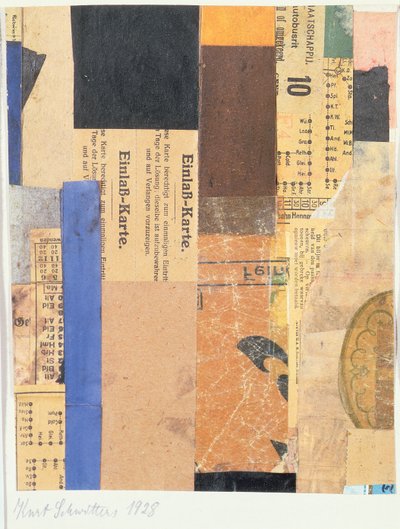 Uten tittel, 1928 av Kurt Schwitters