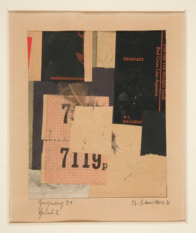 Tegning I 9 Spak 2 av Kurt Schwitters