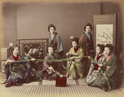 (Konkonchiki) Japansk jentelek, ca. 1880 av Kusakabe Kimbei